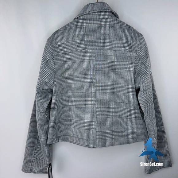 1148 NWT Noli Argento Cropped Jacket - Size S - Silver - Picture 5 of 13